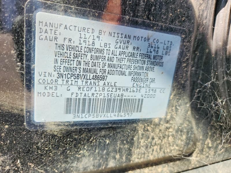 2020 NISSAN KICKS S 12