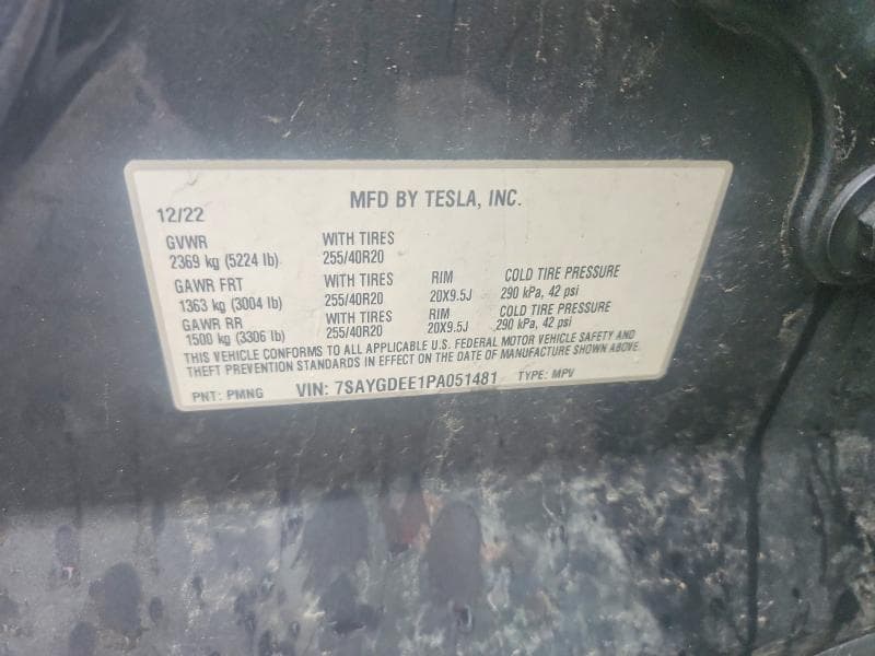 2023 TESLA MODEL Y 12