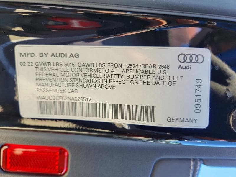 2022 AUDI A5 PREMIUM PLUS 40 12