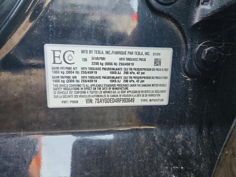 2024 TESLA MODEL Y 13