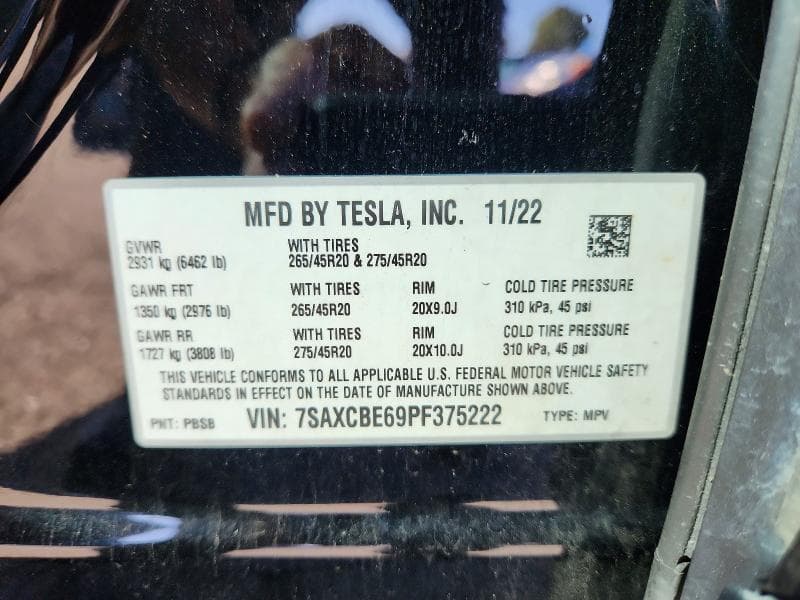 2023 TESLA MODEL X 12