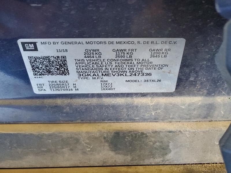 2019 GMC TERRAIN SLE 13