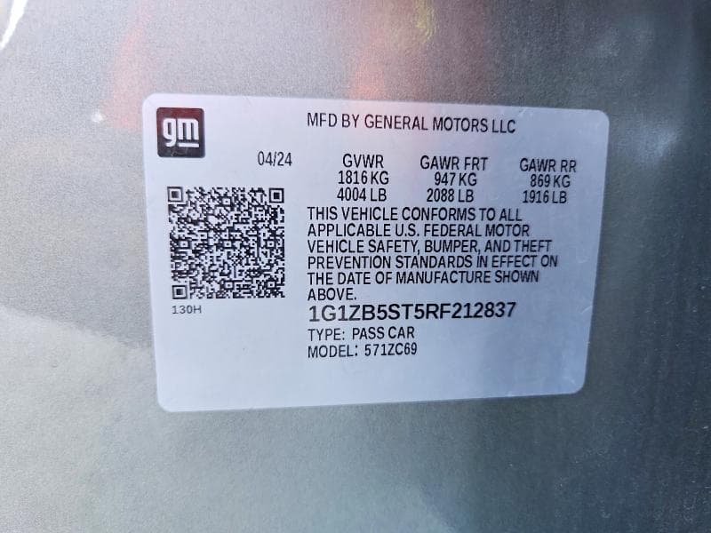 2024 CHEVROLET MALIBU LS 12