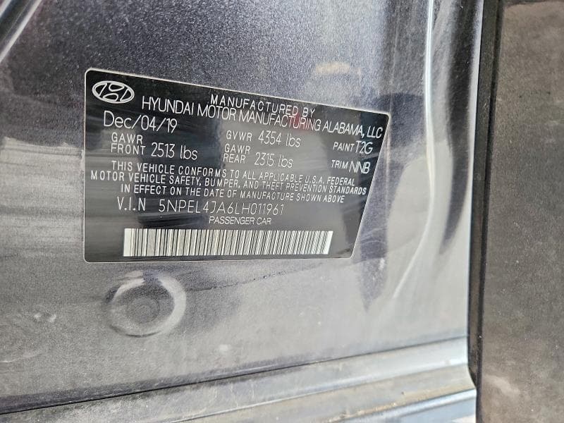 2020 HYUNDAI SONATA SEL 12