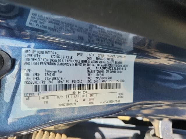 2018 FORD FOCUS SEL 12