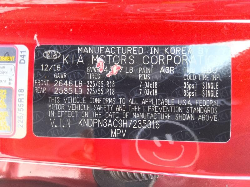 2017 KIA SPORTAGE EX 13