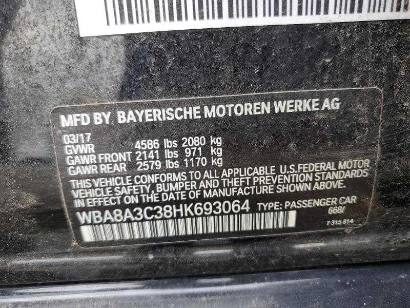 2017 BMW 320 XI 12