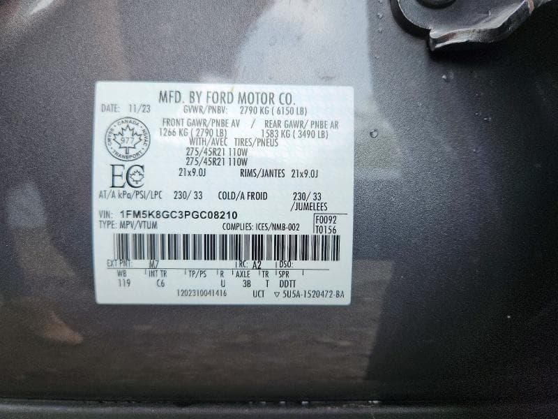 2023 FORD EXPLORER ST 14