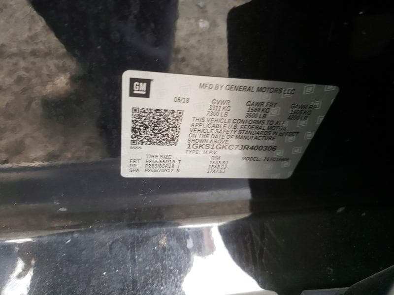 2018 GMC YUKON XL C1500 SLT 13