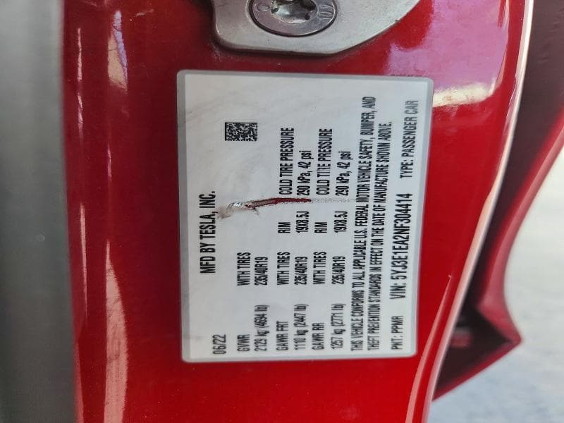 2022 TESLA MODEL 3 12
