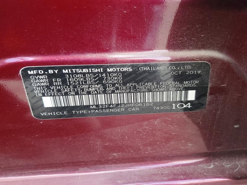 2018 MITSUBISHI MIRAGE G4 SE 12