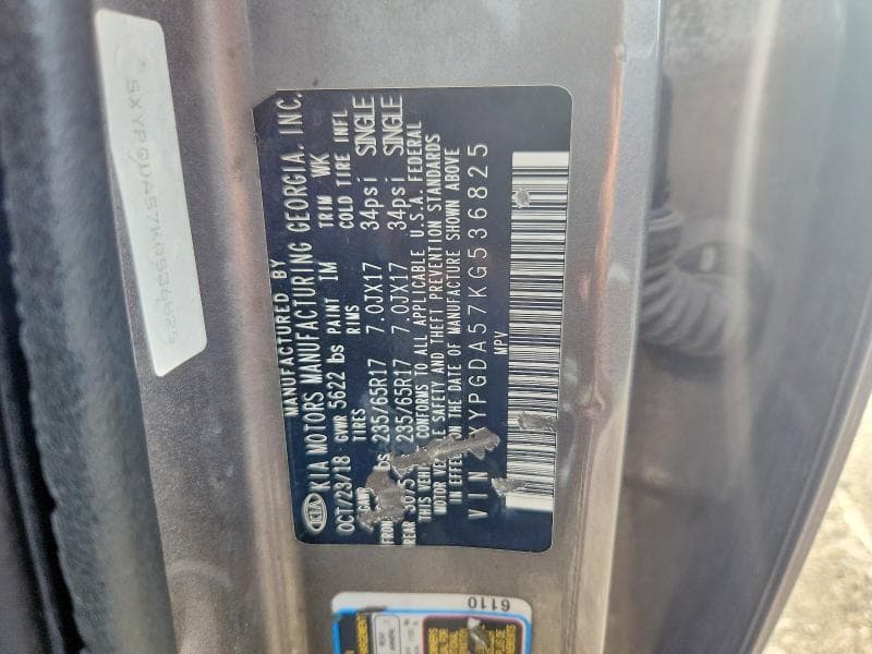 2019 KIA SORENTO LX V6 12