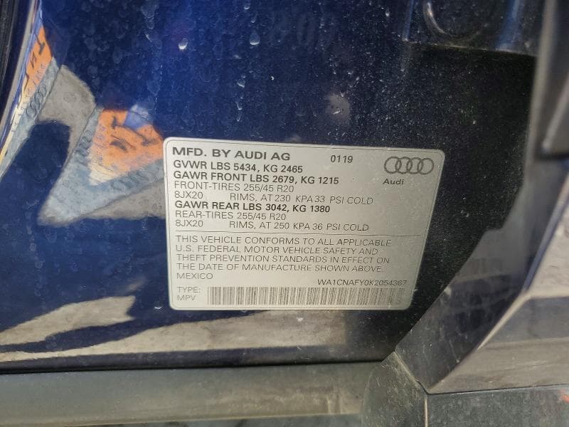 2019 AUDI Q5 PRESTIGE 12
