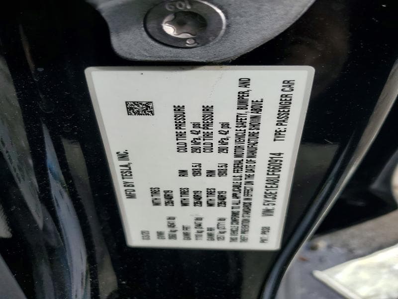 2020 TESLA MODEL 3 13