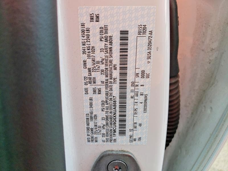 2022 FORD ESCAPE SE 13