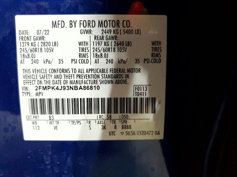 2022 FORD EDGE SEL 13