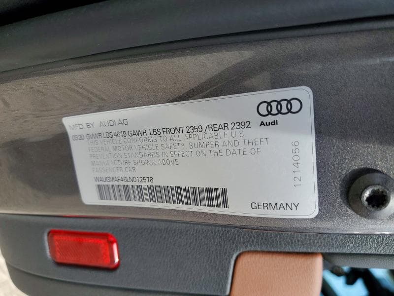 2020 AUDI A4 PREMIUM 13