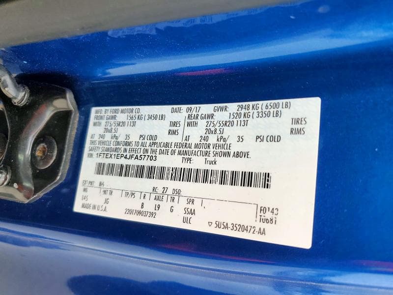 2018 FORD F150 SUPER CAB 12