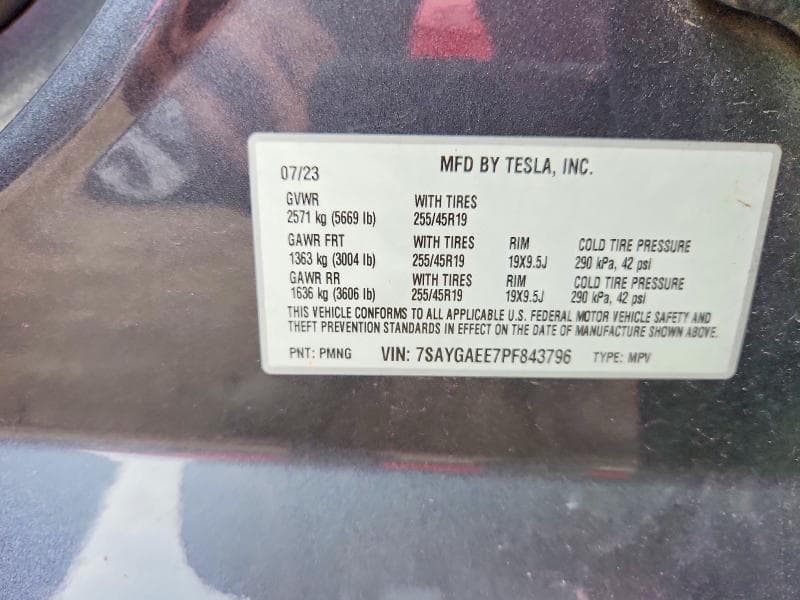 2023 TESLA MODEL Y 12