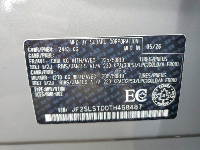 2026 SUBARU FORESTER TOURING 14