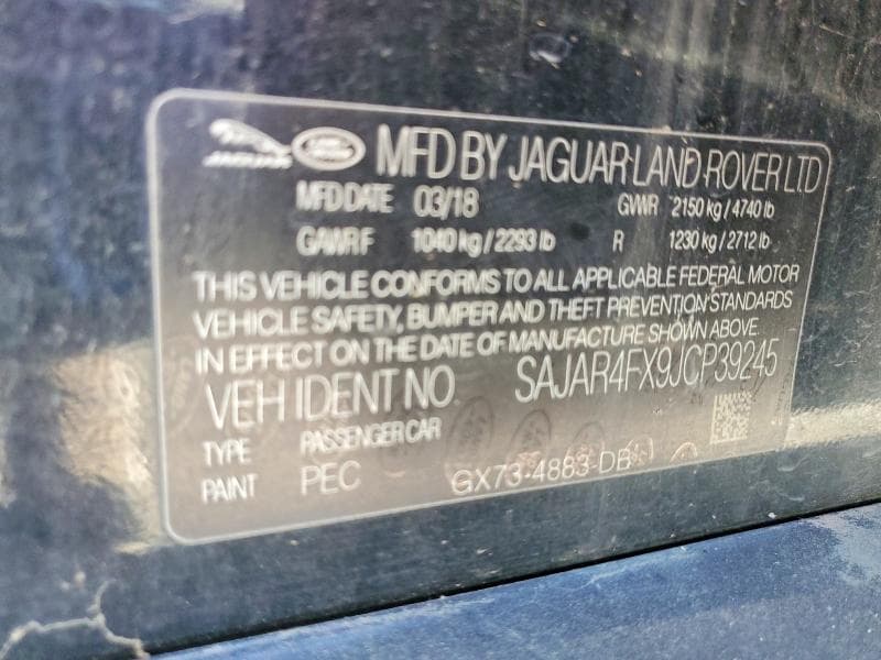 2018 JAGUAR XE 12