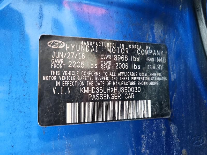 2017 HYUNDAI ELANTRA GT BASE 13