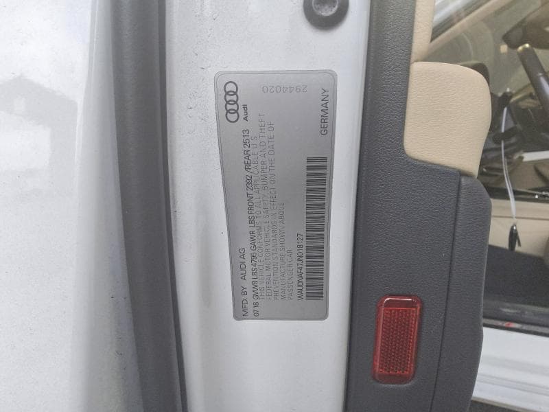 2018 AUDI A4 PREMIUM 12