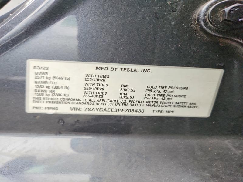 2023 TESLA MODEL Y 12