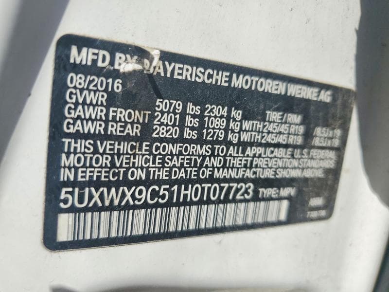 2017 BMW X3 XDRIVE28I 13
