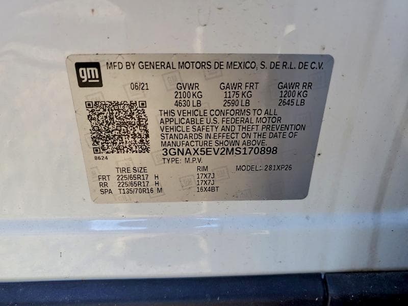 2021 CHEVROLET EQUINOX 13