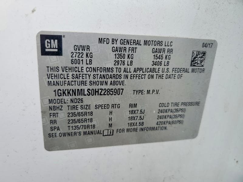 2017 GMC ACADIA SLT-1 13
