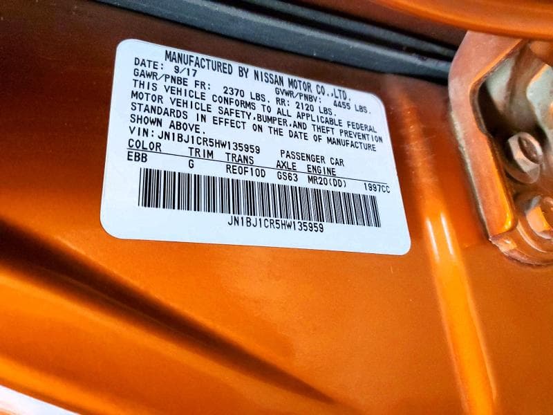 2017 NISSAN ROGUE SPORT SL 12