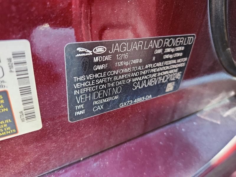 2017 JAGUAR XE PREMIUM 12