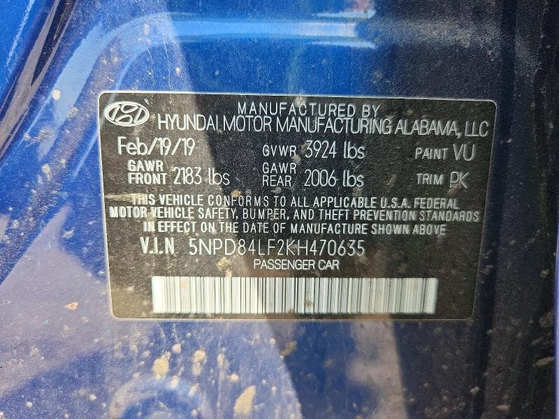 2019 HYUNDAI ELANTRA SEL 12