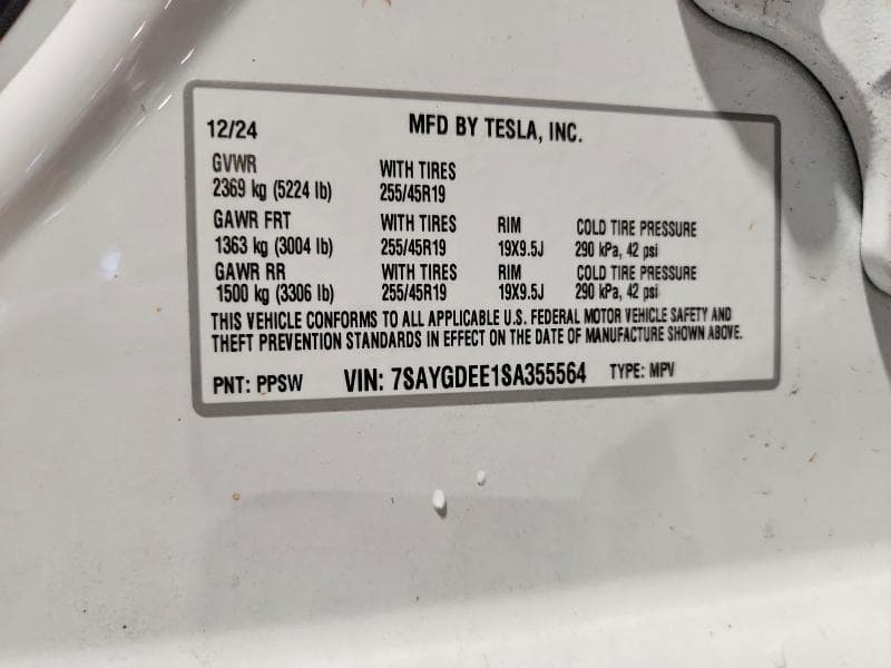 2025 TESLA MODEL Y 13