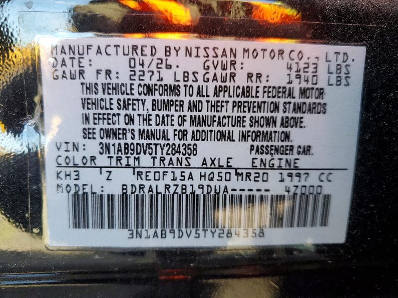 2026 NISSAN SENTRA SR 12