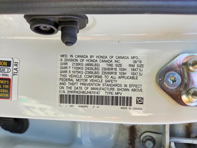 2018 HONDA CR-V EXL 13