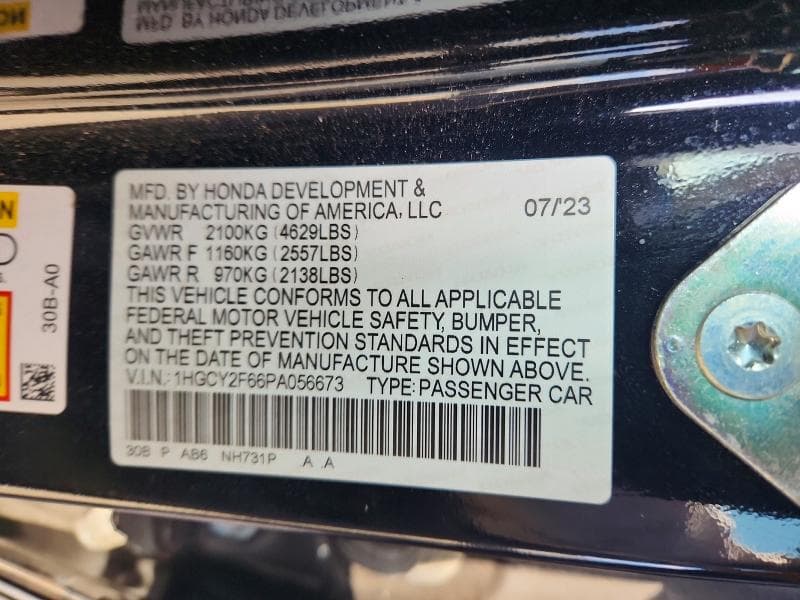 2023 HONDA ACCORD HYBRID EXL 12