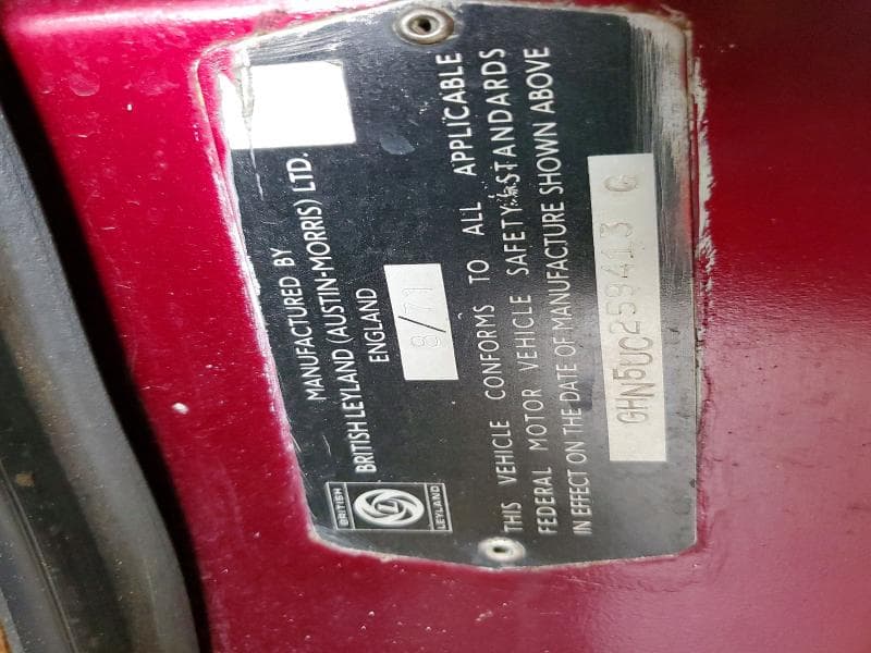 1972 MG MGB 12