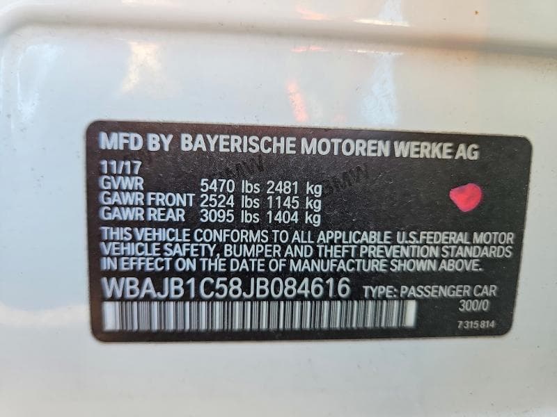 2018 BMW 530XE 13