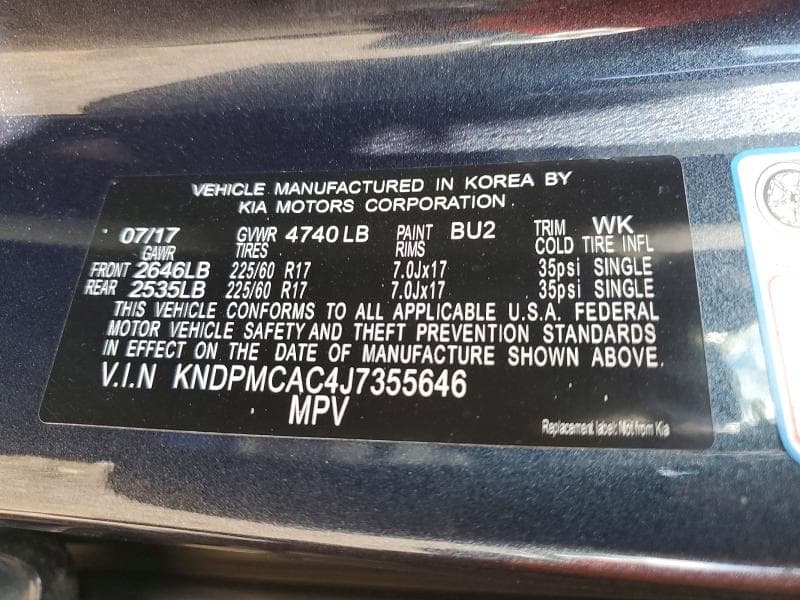 2018 KIA SPORTAGE LX 13