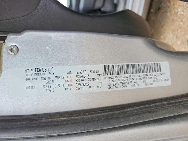 2019 DODGE GRAND CARAVAN GT 13