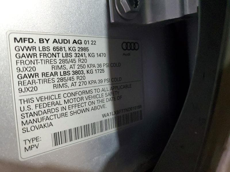 2022 AUDI Q7 PREMIUM PLUS 13