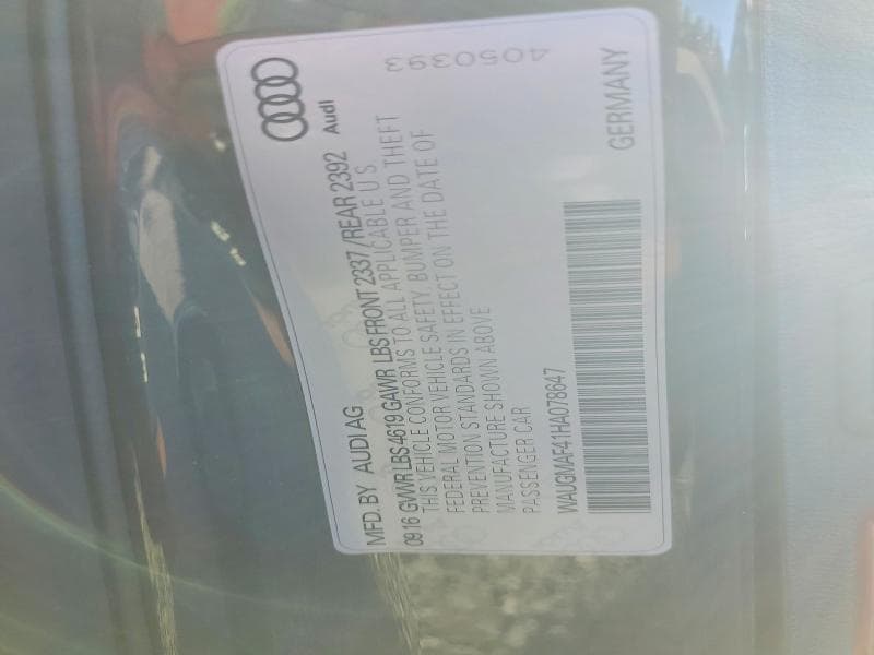 2017 AUDI A4 ULTRA PREMIUM 12