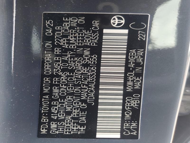 2025 TOYOTA PRIUS LE 12