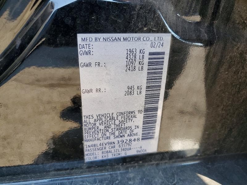 2024 NISSAN ALTIMA SL 12