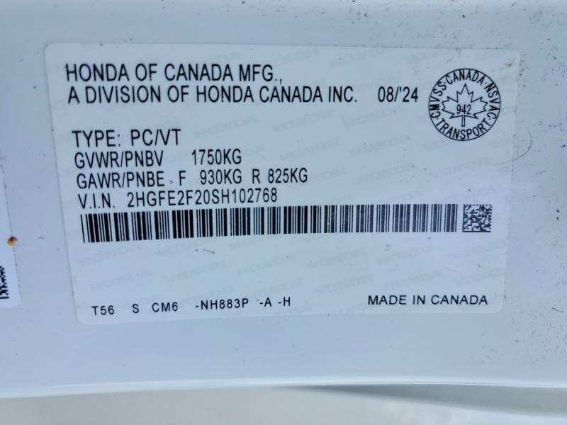 2025 HONDA CIVIC LX 12