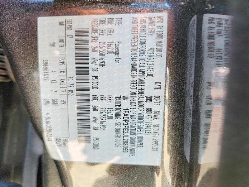 2018 FORD FOCUS SE 12
