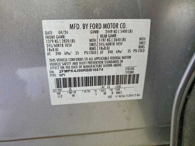 2024 FORD EDGE SEL 13