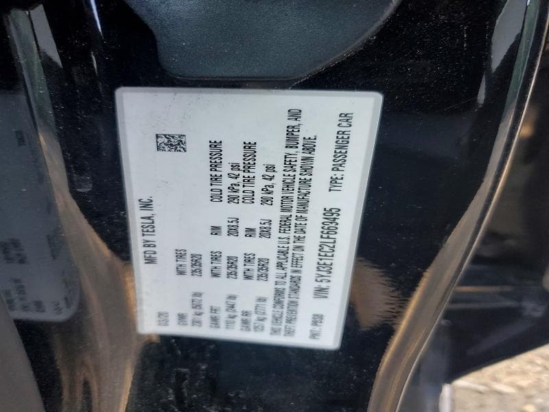 2020 TESLA MODEL 3 12